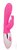 Розовый вибромассажер с клиторальным зайчиком, цвет розовый - Bioritm