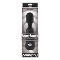 Чёрный вибромассажёр для эрогенных зон BoomBoom Power Wand - 18 см, цвет черный - NS Novelties