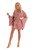 Роскошный пеньюар-кимоно FaomiI с поясочком, цвет розовый, S-M - Livia Corsetti