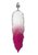 Серебристая анальная пробка с розовым хвостом Galaxy, цвет розовый - Lola Toys