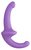 Фиолетовый безремневой страпон Silicone Strapless Strapon, цвет фиолетовый - Shots Media