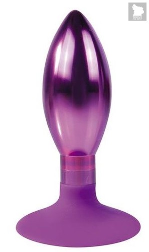 Фиолетовая каплевидная анальная пробка - 10 см., цвет фиолетовый - Bioritm