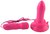 Розовая вибровтулка с выносным пультом управления вибрацией POPO Pleasure - 11,9 см, цвет розовый - Toyfa