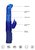 Синий вибратор-кролик Rotating Dolphin - 23 см., цвет синий - Shots Media