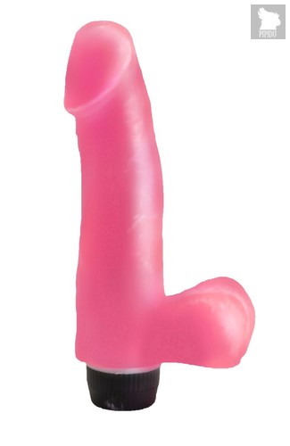 Нежно-розовый гелевый вибратор-фаллос - 16,5 см, цвет розовый - Lovetoy (А-Полимер)