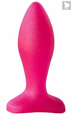 Розовая анальная пробка - 9 см., цвет розовый - Lovetoy (А-Полимер)