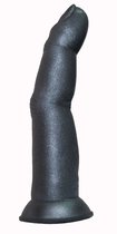 Черный анальный стимулятор в виде пальца на присоске - 15 см., цвет черный - Lovetoy (А-Полимер)