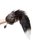 Серебристая металлическая анальная втулка с хвостом чернобурой лисы - размер M, цвет серебряный - Toyfa