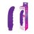 Фиолетовый изогнутый ребристый вибромассажер - 15 см., цвет фиолетовый - Bioritm