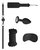 Черный игровой набор Introductory Bondage Kit №5, цвет черный - Shots Media