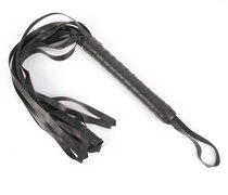 Черный флоггер с длинной ручкой Notabu - 49 см., цвет черный - Bioritm