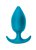 Бирюзовая анальная пробка Insatiable - 10,5 см, цвет синий - Lola Toys