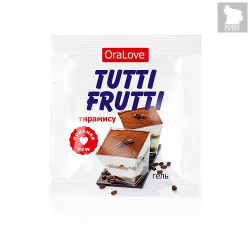 Пробник гель-смазки Tutti-frutti со вкусом тирамису - 4 гр. - Bioritm