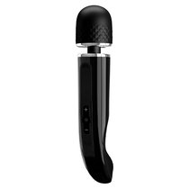 Черный мощный жезловый вибратор с изогнутой ручкой Charming Massager - 24 см., цвет черный - Baile