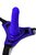 Фиолетовый силиконовый страпон - 14,5 см, цвет фиолетовый/черный - Toyfa