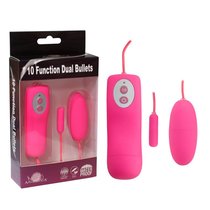 Виброяичко 10 Function Dual Bullets Pink 35014pinkHW