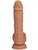 Телесный фаллоимитатор-реалистик на присоске с мошонкой - 18,5 см., цвет телесный - Eroticon