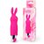 Розовый вибромассажёр в форме зайчика - 12,5 см., цвет розовый - Bior toys
