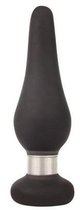 Черная коническая втулка с ограничителем - 10 см., цвет черный - Bioritm