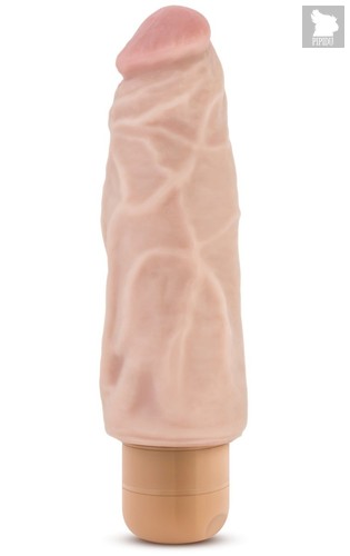 Рельефный вибратор-реалистик Dr. Skin Cock Vibe 9 - 17,8 см, цвет телесный - Blush Novelties