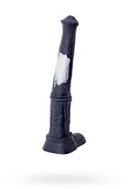 Чёрный фаллоимитатор мустанга - 42 см