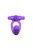 Эрекционное кольцо для двойного проникновения Silicone Double Penetrator Rabbit, цвет фиолетовый - Pipedream