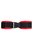 Красно-черные велюровые наручники Anonymo, цвет красный/черный - Toyfa