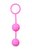 Розовые вагинальные шарики с ребрышками Roze Love Balls, цвет розовый - Easy toys