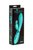 Мятный вибратор Yonce с клиторальным зайчиком - 20,5 см, цвет бирюзовый - indeep