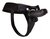 Чёрный страпон Realistic 8 Inch Strap-On - 20 см., цвет черный - Shots Media