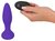 Фиолетовая анальная вибропробка RC Butt Plug - 14,5 см., цвет фиолетовый - ORION