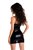 Эффектное платье Naomi из материала с мокрым блеском, цвет черный, L - Erolanta