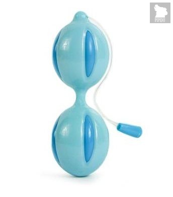 Голубые вагинальные шарики Climax V-Ball Blue Vagina Balls, цвет голубой - Topco Sales