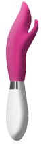 Розовый перезаряжаемый вибратор-кролик Athos - 22 см., цвет розовый - Shots Media