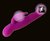Перезаряжаемый лиловый вибратор Mistic - 23,5 см, цвет фиолетовый - Baile
