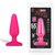 Розовый плаг из силикона - 14 см - Erotic Fantasy