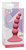 Розовая анальная пробка Ribbed Plug Pink - 10,5 см - Lola Toys