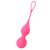 Матовые розовые вагинальные шарики Кегеля Layla Peonia, цвет розовый - Seven Creations
