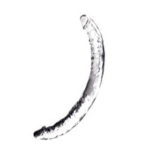 Прозрачный гелевый двусторонний фаллоимитатор JELLY JOY TWIN COBRA CLEAR DOUBLE DONG - 36 см