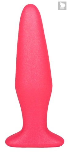 Розовая анальная пробка - 14 см., цвет розовый - Lovetoy (А-Полимер)