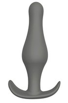 Серая анальная втулка Plug With T-handle - 10,3 см., цвет серый - Dream toys