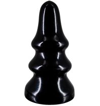 Черная анальная пробка MAGNUM 19 - 22 см., цвет черный - Lovetoy (А-Полимер)