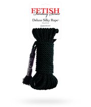 Веревка для бондажа Fetish Fantasy Series Deluxe Silky Rope, цвет черный - Pipedream