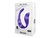 A.D. Mini Romeo Вибростимулятор для пар Свободные руки с пультом ДУ, цвет фиолетовый - Adrien Lastic
