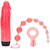 Набор розовых гелевых стимуляторов: вибратор, анальные шарики, кольцо - Seven Creations