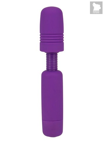 Фиолетовый мини-вибратор POWER TIP JR MASSAGE WAND, цвет фиолетовый - Seven Creations