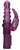 Фиолетовый вибратор-кролик Rotating Bubbles - 23,2 см., цвет фиолетовый - Shots Media