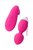 Розовые виброшарики TELLA с пультом-стимулятором, цвет розовый - Toyfa