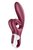 Бордовый вибратор-кролик Touch me - 21,2 см., цвет бордовый - Satisfyer