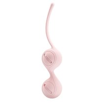 Нежно-розовые вагинальные шарики на сцепке Kegel Tighten Up I, цвет розовый - Baile